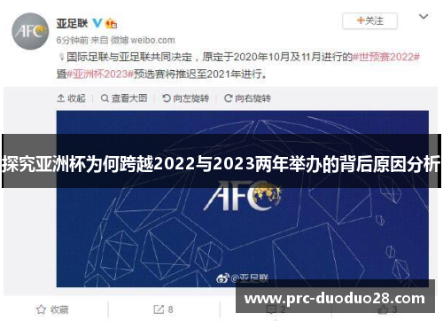 探究亚洲杯为何跨越2022与2023两年举办的背后原因分析